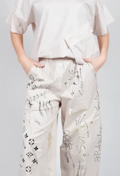 Tadashi Trousers^Signature Design Trousers in Beige