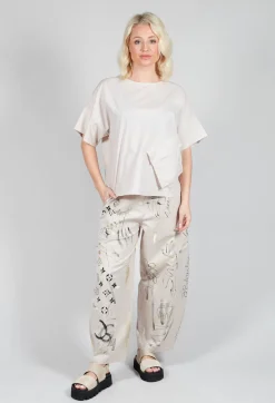 Tadashi Trousers^Signature Design Trousers in Beige