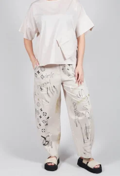 Tadashi Trousers^Signature Design Trousers in Beige