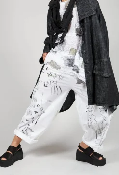 Tadashi Trousers^Signature Design Trousers in White