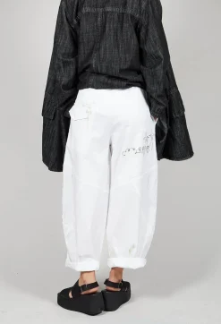 Tadashi Trousers^Signature Design Trousers in White