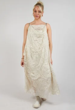 Rundholz Dip Dresses^Silk Asymmetrical Hem Dress in Eraser