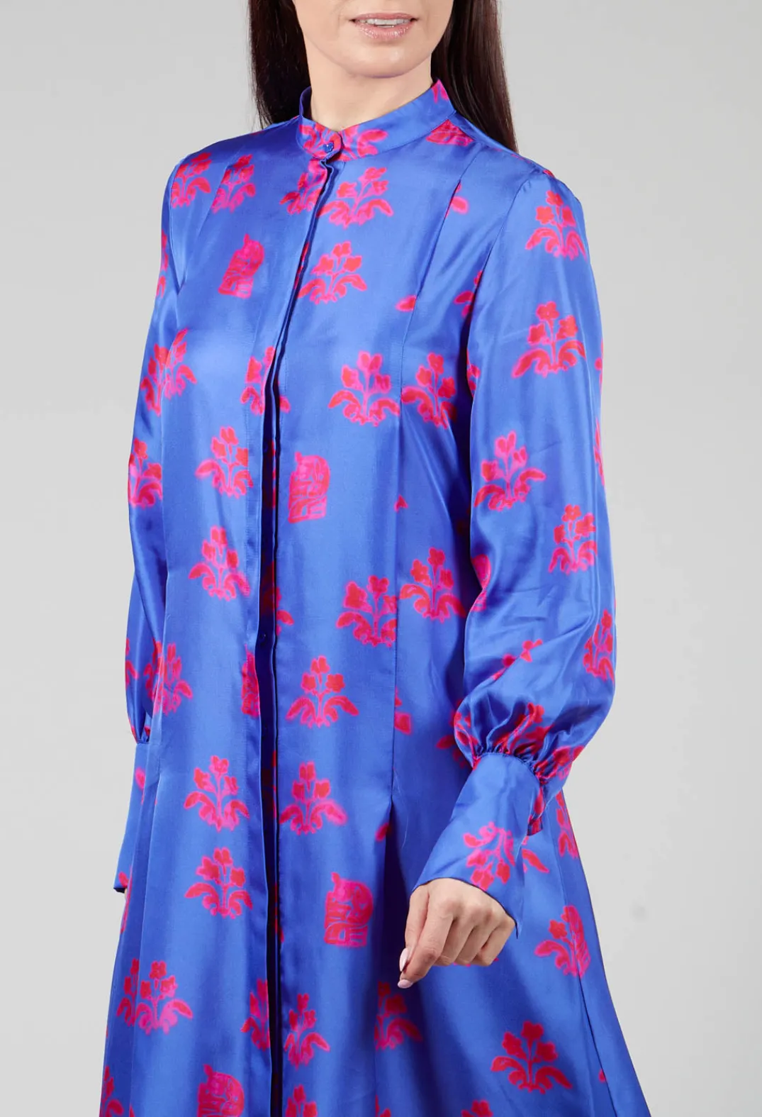 Beatrice B Dresses^Silk Chemiser Dress in Jardin Print