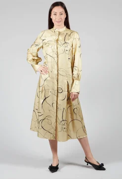 Beatrice B Dresses^Silk Chemiser Dress in Rabbit Print