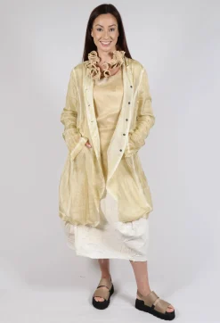 Rundholz Dip Coats^Silk Crease Overcoat in Wax Cloud