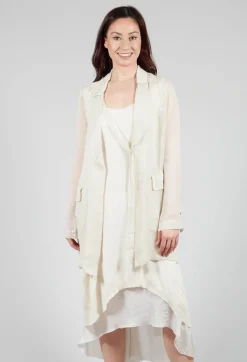 Masnada Jackets^Silk Lightweight Blazer in Chalk
