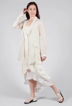 Masnada Jackets^Silk Lightweight Blazer in Chalk
