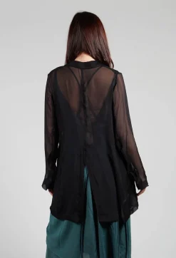 Masnada Jackets^Silk Lightweight Blazer in Black