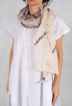 Etnika Scarves^Silk Scarf in Beige/Purple