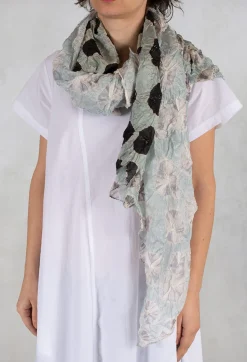 Etnika Scarves^Silk Scarf in Black/Grey