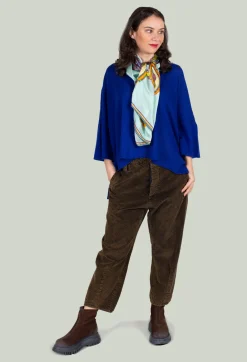 Rita White Scarves^Silk Scarf in Green Circles