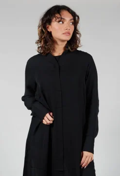 Isabel Benenato Shirts & Blouses^Silk Shirt Dress in Black