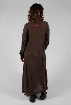 Isabel Benenato Shirts & Blouses^Silk Shirt Dress in Darkwood