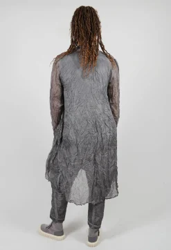 Rundholz Dip Dresses^Silk Shirt Dress in Pencil Cloud