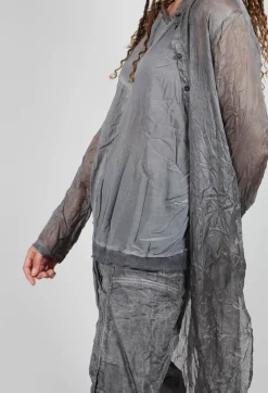 Rundholz Dip Dresses^Silk Shirt Dress in Pencil Cloud