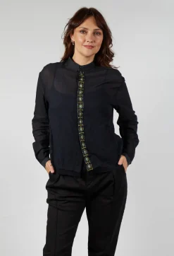 Umit Unal Shirts & Blouses^Silk Shirt in Dark Green