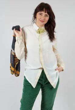 Umit Unal Shirts & Blouses^Silk Shirt in Light Yellow