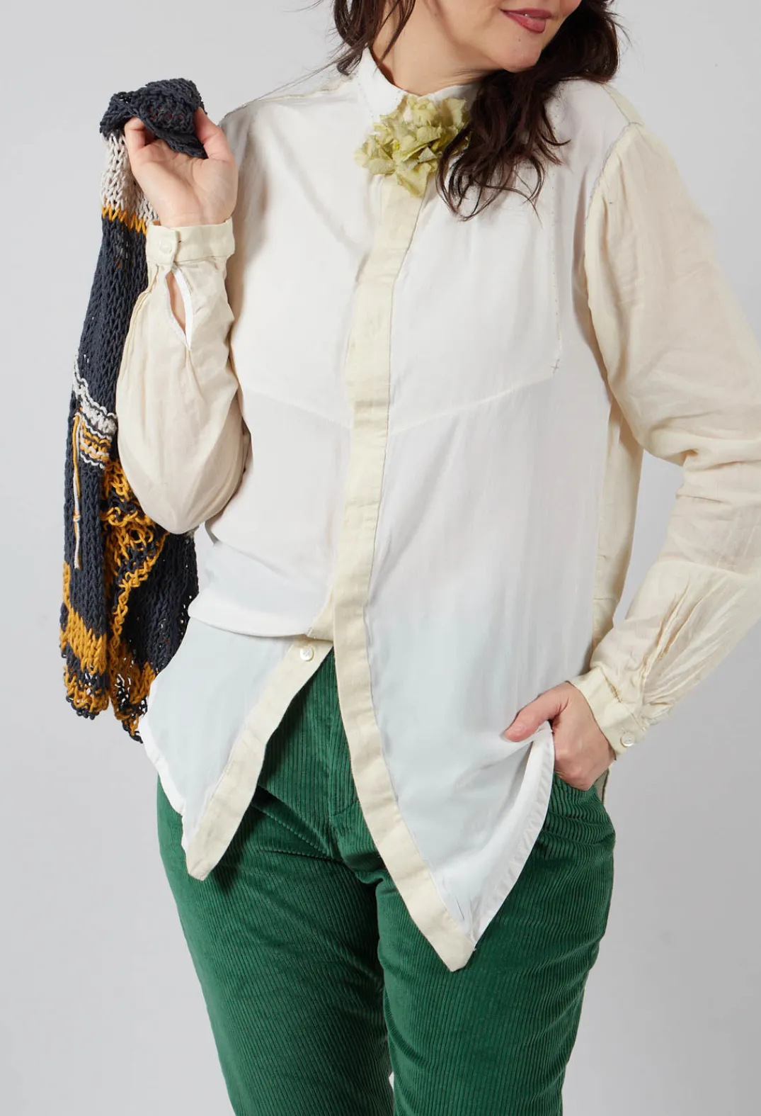 Umit Unal Shirts & Blouses^Silk Shirt in Light Yellow