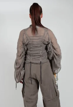 Isabel Benenato Shirts & Blouses^Silk Shirt in Mud