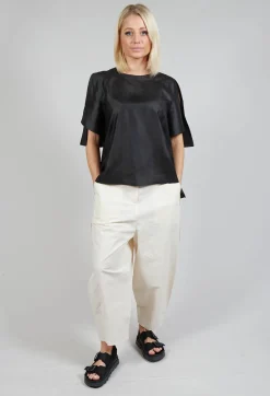 SOH Shirts & Blouses^Silk Slit Blouse in Mud Dyeing