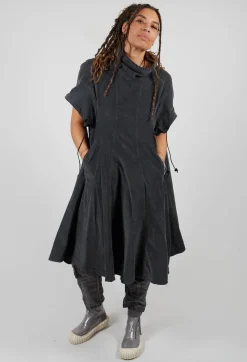 Rundholz Dip Trousers^Silk Straight Leg Drop Crotch Trousers in Pencil Cloud