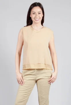 Aequamente Tops^Silk Vest Top in Juta