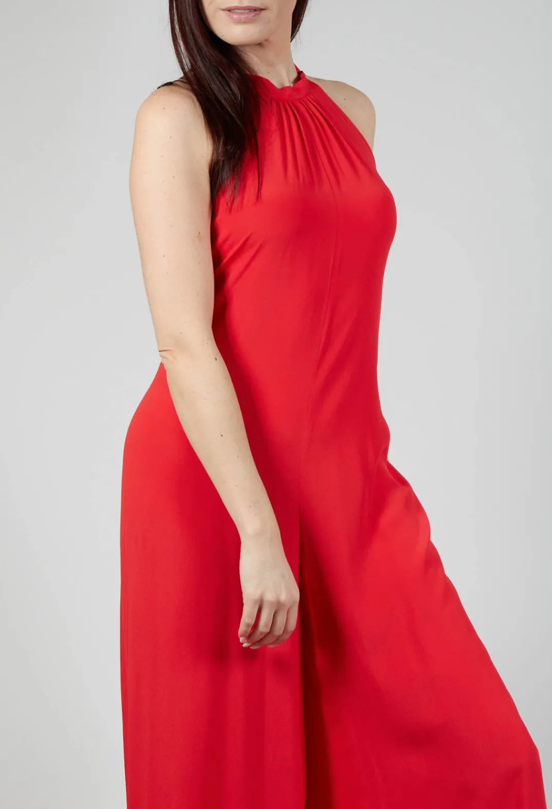 Beatrice B Jumpsuits^Silk-Blend Crepe Jumpsuit in Red