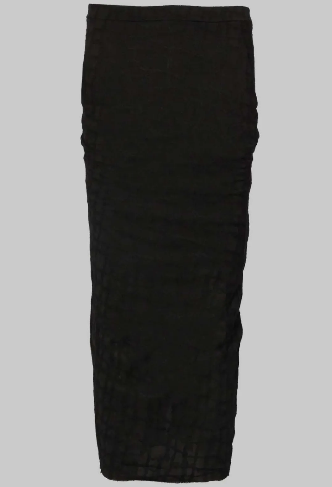 Un-namable Skirts^Silky Slim Skirt with Split in Black