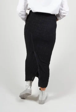 Un-namable Skirts^Silky Slim Skirt with Split in Black