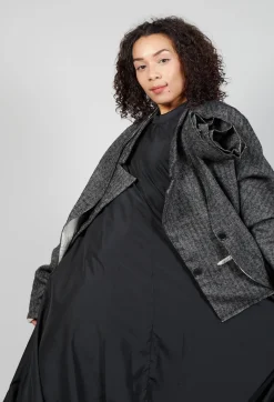 Marc Point Jackets^Single Button Herringbone Blazer in Grey