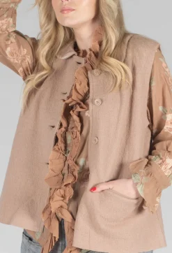 Ewa I Walla Tops^Sissela Top in Taupe