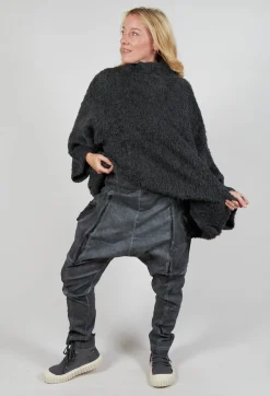 Rundholz Dip Trousers^Skinny Trousers with Bleached Stitching in Coal Cloud