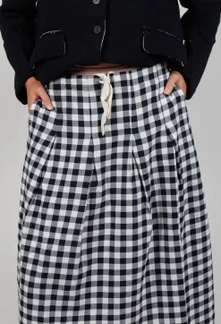 Hannoh Wessel Skirts^Skirt Jude in Navy Check