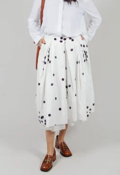 Hannoh Wessel Skirts^Skirt Print Jnes in Plum Dots