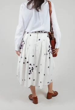 Hannoh Wessel Skirts^Skirt Print Jnes in Plum Dots