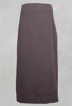 Nuovo Borgo Skirts^Skirt with Contrasting Panel at Back in Plum