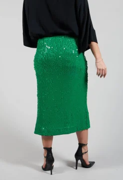 Beatrice B Skirts^Skirt with Sequin Detail in Green