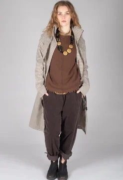 BRGN Coats^Skyet Coat in Beige Check