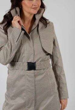 BRGN Coats^Skyet Coat in Beige Check