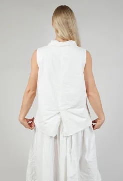 Album Di Famiglia Jackets^Sleeveless Blazer CC in Milk
