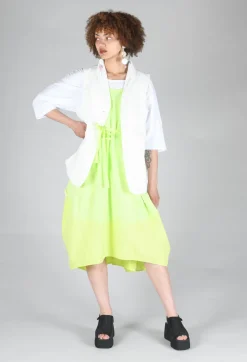Album Di Famiglia Jackets^Sleeveless Blazer CC in Milk
