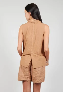 Album Di Famiglia Jackets^Sleeveless Blazer CC in Pottery