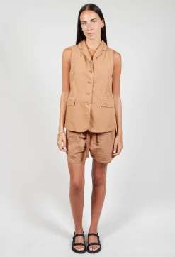 Album Di Famiglia Jackets^Sleeveless Blazer CC in Pottery