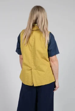 Album Di Famiglia Jackets^Sleeveless Blazer CC in Sun Yellow