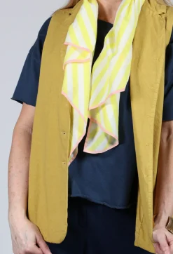 Album Di Famiglia Jackets^Sleeveless Blazer CC in Sun Yellow