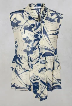 Beatrice B Shirts & Blouses^Sleeveless Blouse in Light Blue