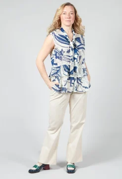 Beatrice B Shirts & Blouses^Sleeveless Blouse in Light Blue