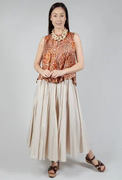 Sfizio Tops^Sleeveless Blouse in Shell Print