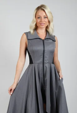 La Haine Dresses^Sleeveless Dress in Grey