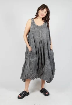Rundholz Black Label Dresses^Sleeveless Dress with Balloon Hem in Black Cloud